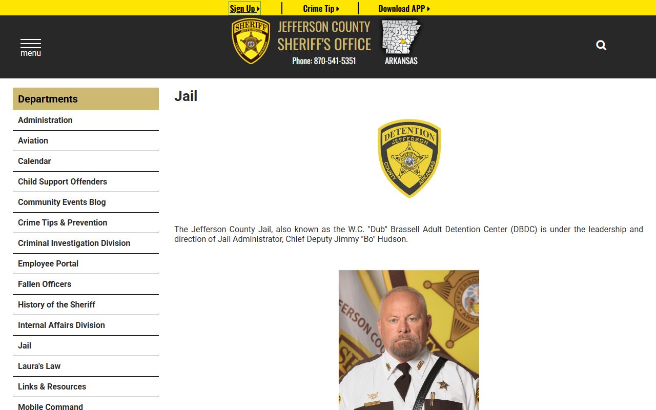 Jefferson County Jack Jones Juvenile Justice Center detention page